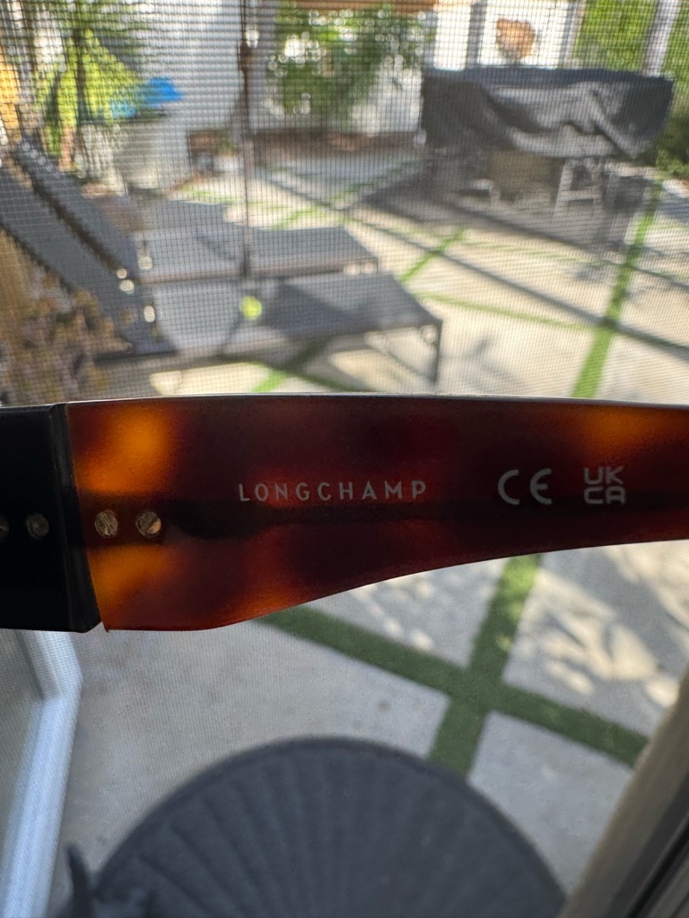 Oversized LongChamp Brown Tortoise Sunglasses - Picture 5 of 6